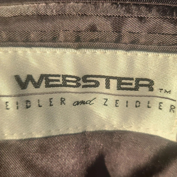 Webster zeidler circola moda gray purple green stripeSuit jacket blazer medium - Picture 4 of 6
